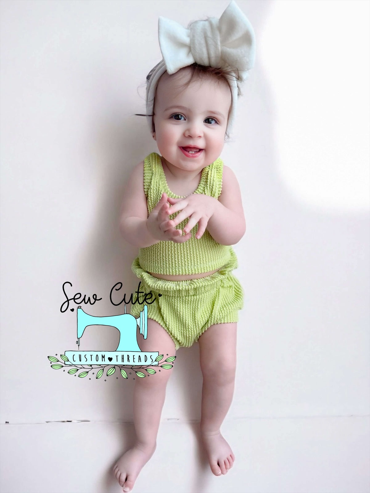 Urban Rib- Modest Crop and Bloomer Set - Sew Cute Custom Threads