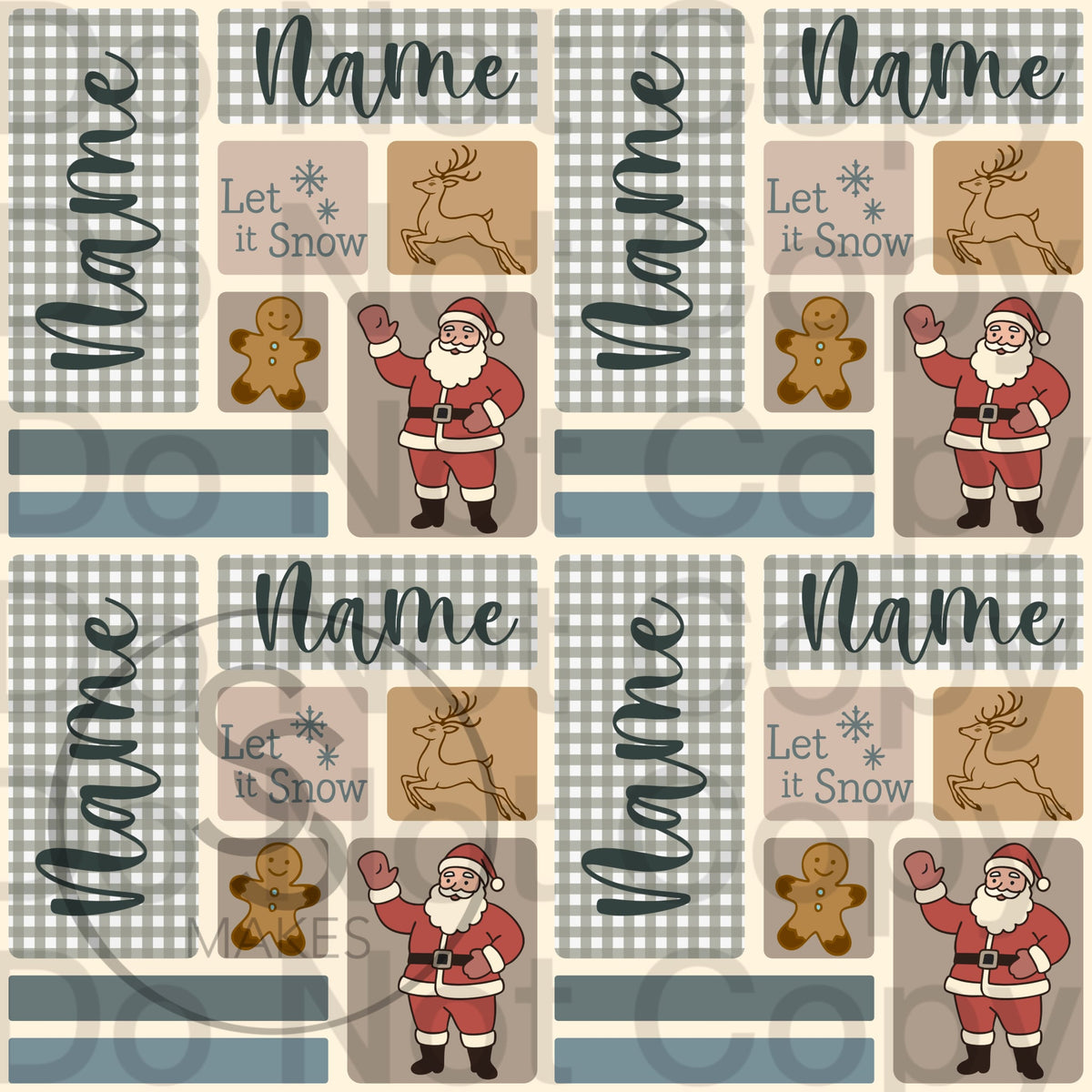 Personalized Christmas PJ’s- RIB Fabric