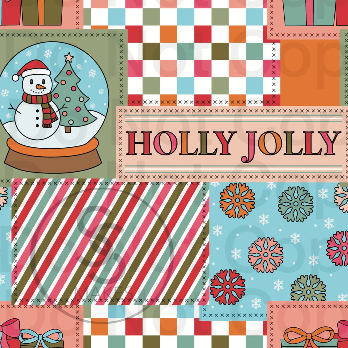 Kids- Christmas Pj- NON personalized- RIB Fabric
