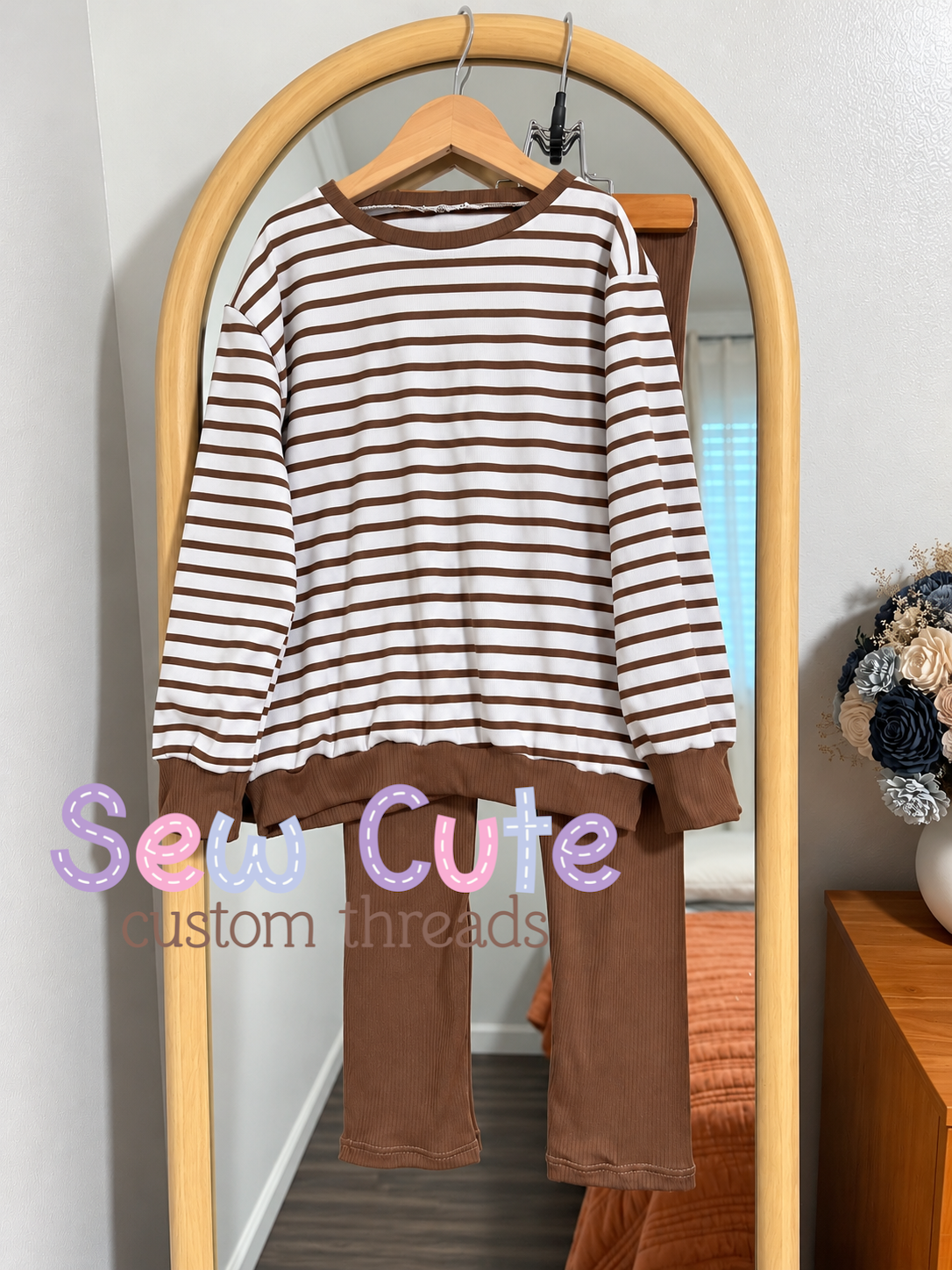 Set- Stripes Dots- Sweater with Leggings