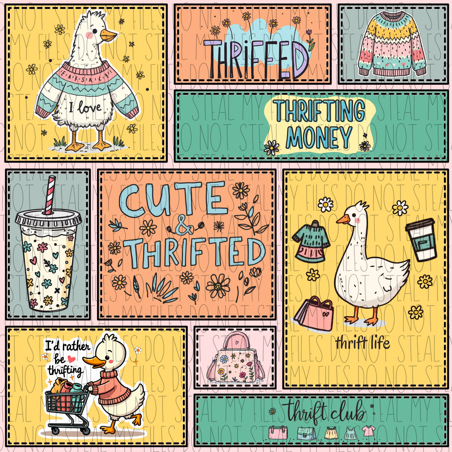 Thirfting Goose Seamless File