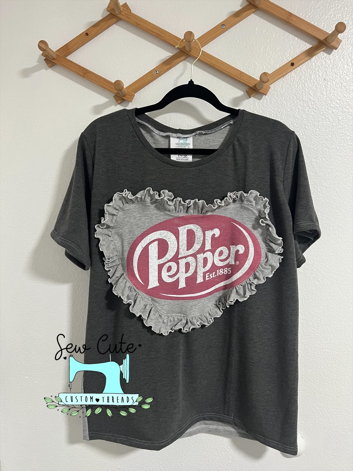 Up Cycle Soda T-shirt- size Large - Sew Cute Custom Threads