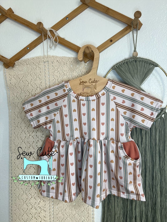 Charlie Peplum with pockets  - size 18/24 - Sew Cute Custom Threads