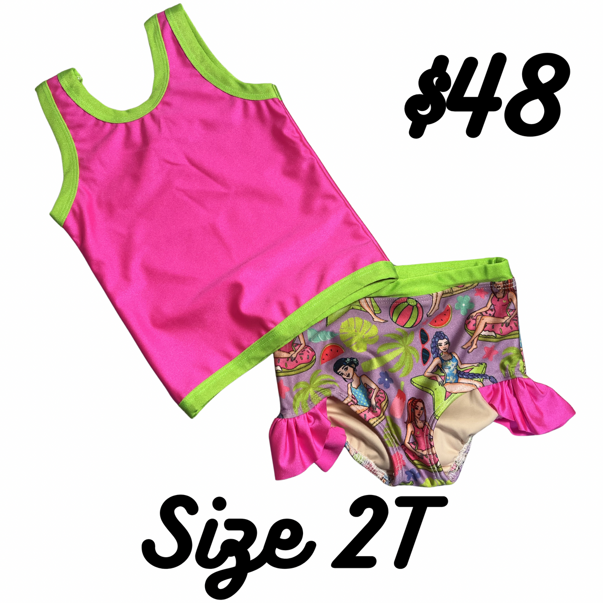 Swim- Size 2T - Sew Cute Custom Threads