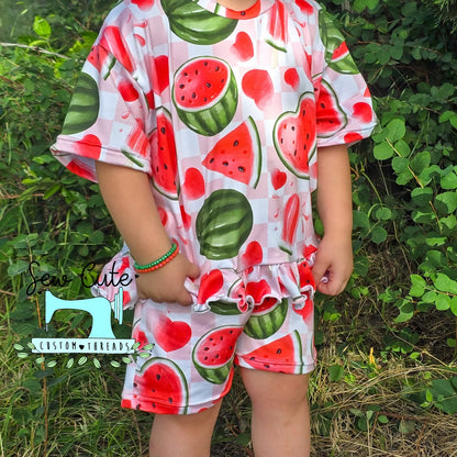 Watermelon- Outfit - Sew Cute Custom Threads