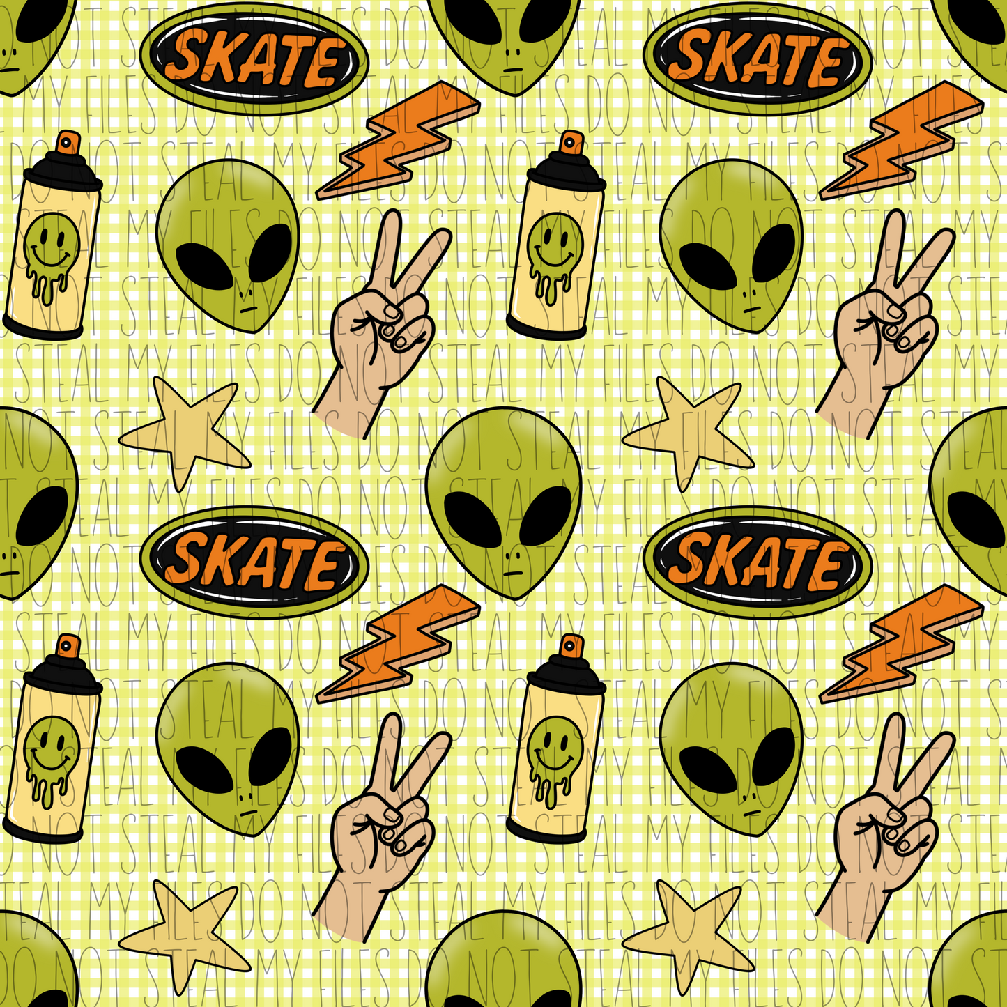 Alien Skater Boy - Seamless File