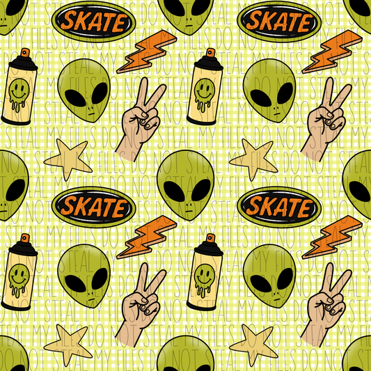 Alien Skater Boy - Seamless File