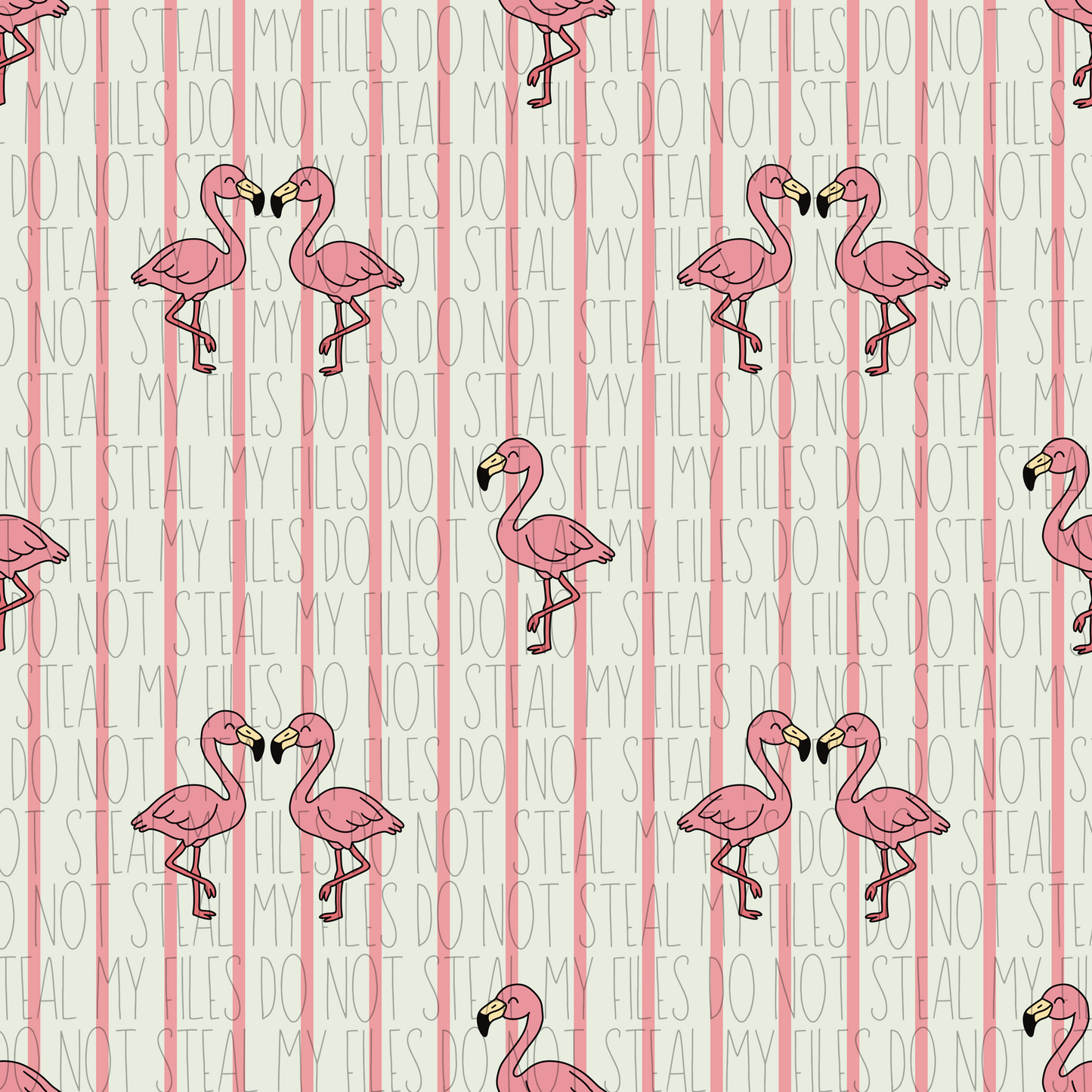 Flamingo love- Seamless File