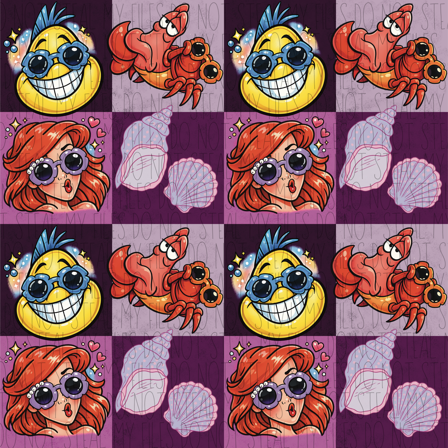 Ariel Mermaid - Seamless File
