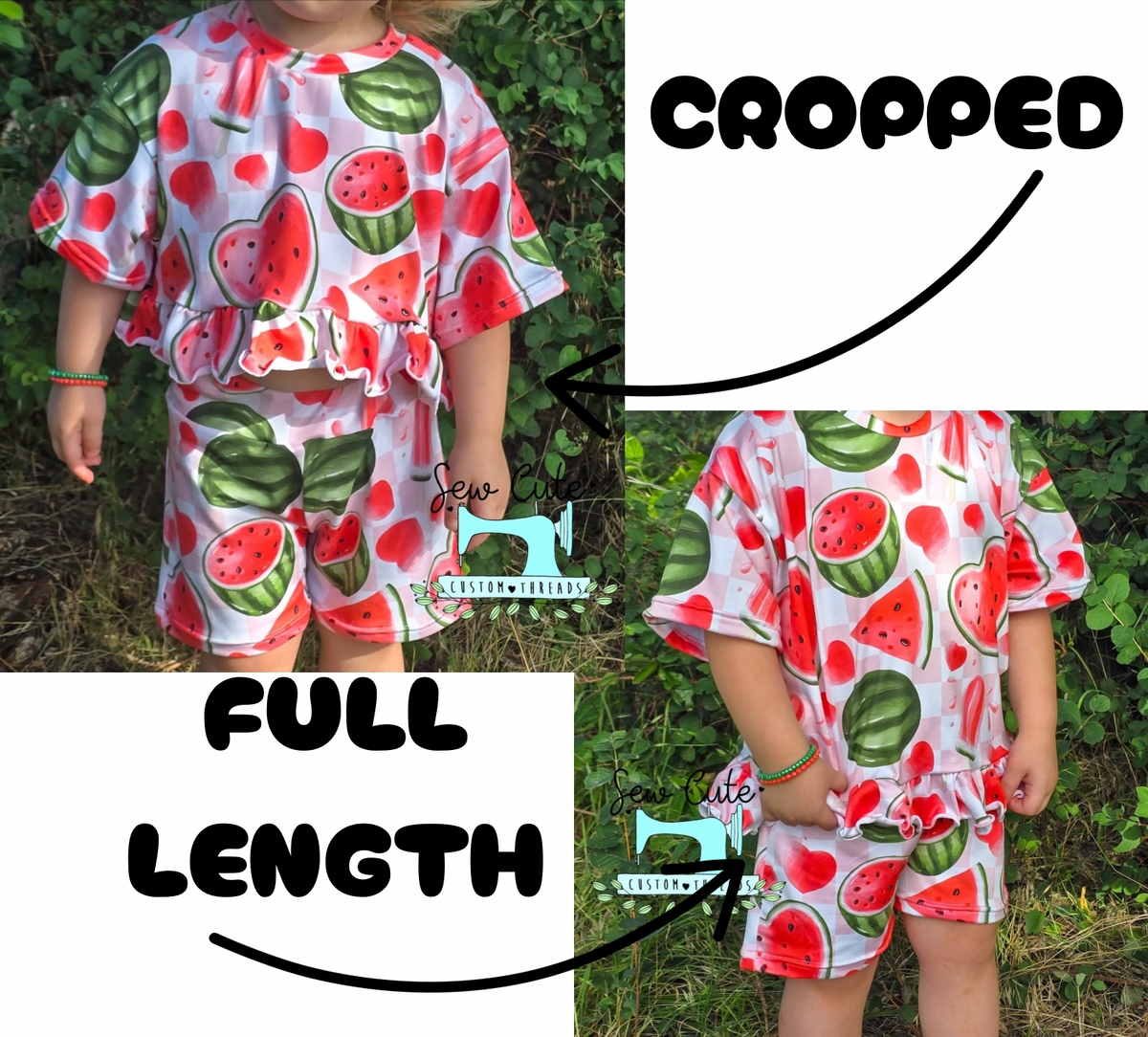 Watermelon- Outfit - Sew Cute Custom Threads