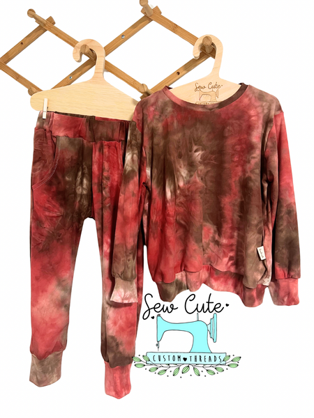 Sweater and joggers- tie-dye- complete set