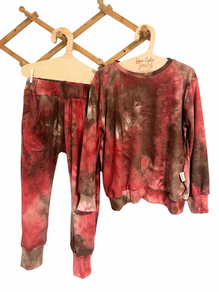 Sweater and joggers- tie-dye- complete set