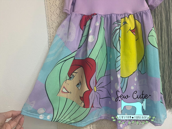 Upcycle mermaid dress - size 4T - Sew Cute Custom Threads