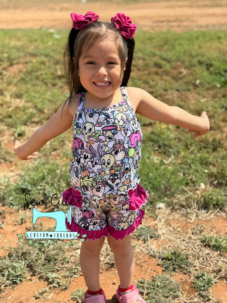 Cami Top with Callista Shorts SET - Sew Cute Custom Threads