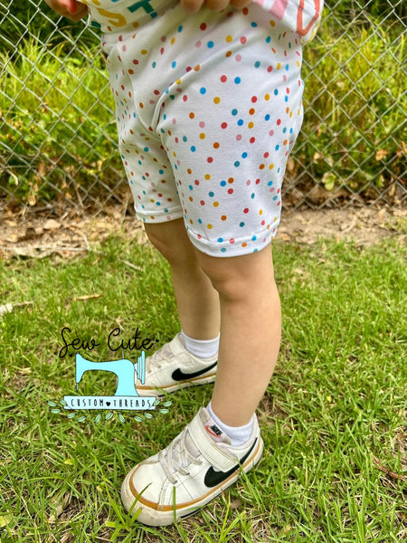 Back 2 School T-Shirt Dress with Bikers SET