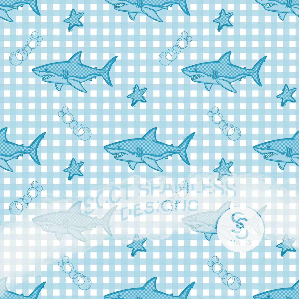 Sharks- Outfit - Sew Cute Custom Threads
