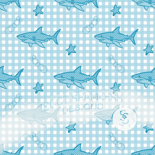 Sharks- Outfit - Sew Cute Custom Threads