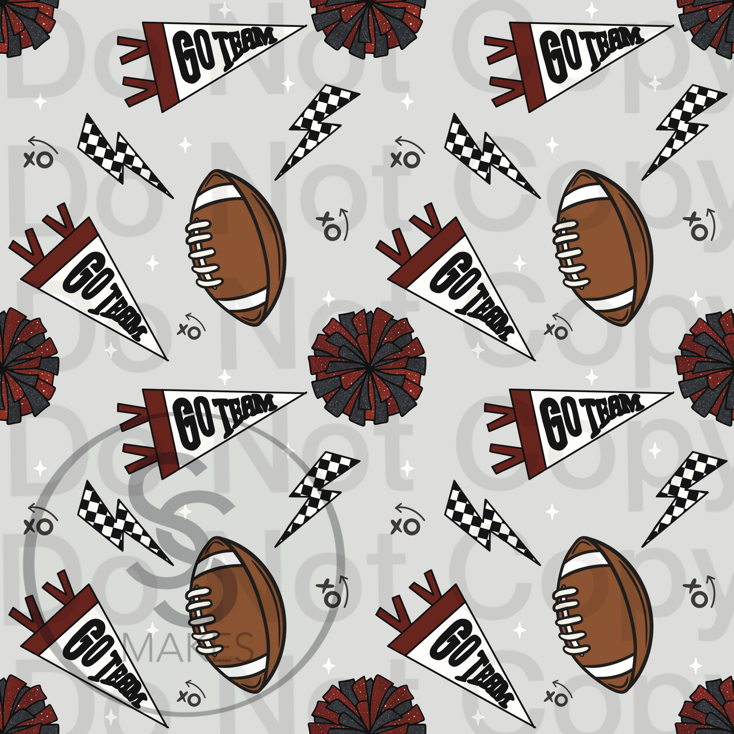 Cheer Football- Seamless File