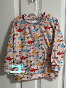 Fish suess  cozy shirt  size 5T