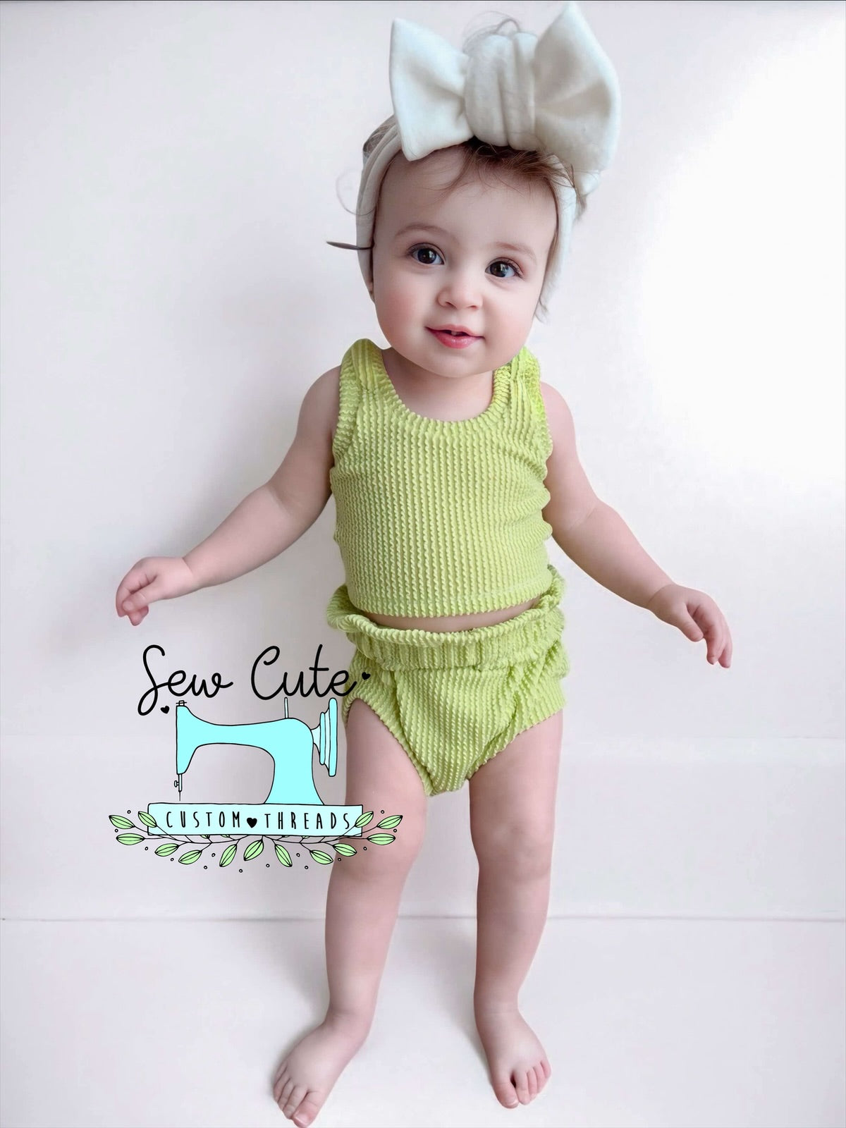 Urban Rib- Modest Crop and Bloomer Set - Sew Cute Custom Threads