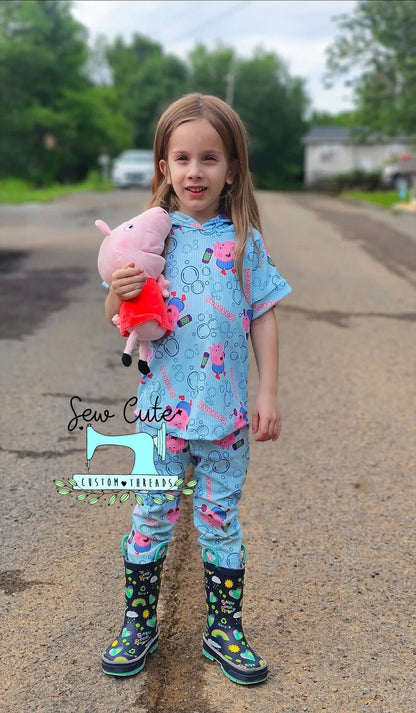 Pink Pig- Top - Sew Cute Custom Threads