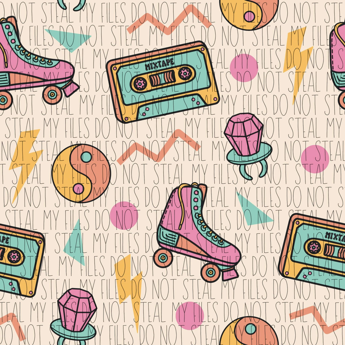 Retro skate- Top - Sew Cute Custom Threads