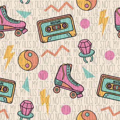 Retro skate- Top - Sew Cute Custom Threads