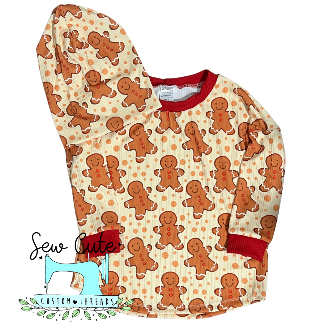 Gingerbread Cozy shirt with beanie