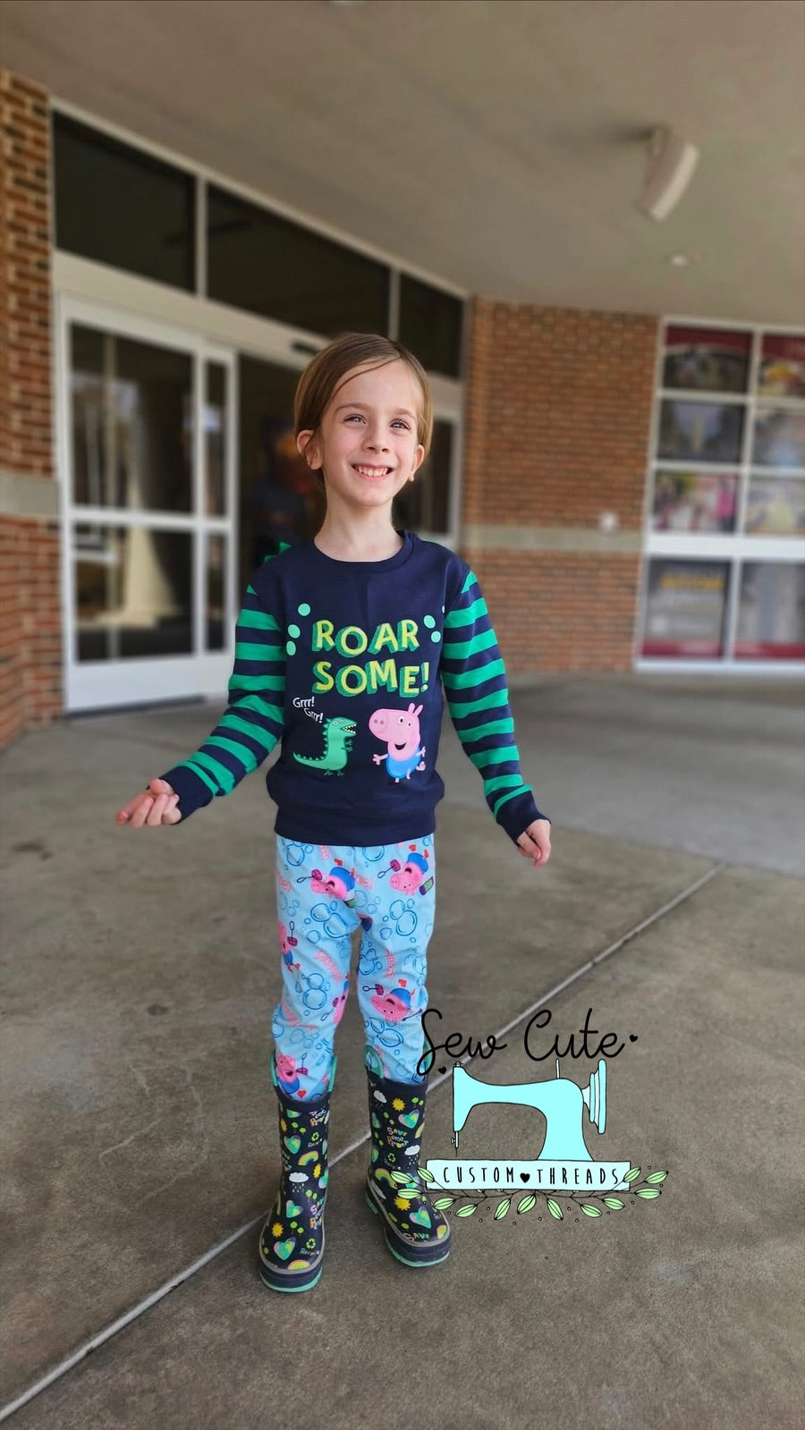 Pig Main style - Sew Cute Custom Threads