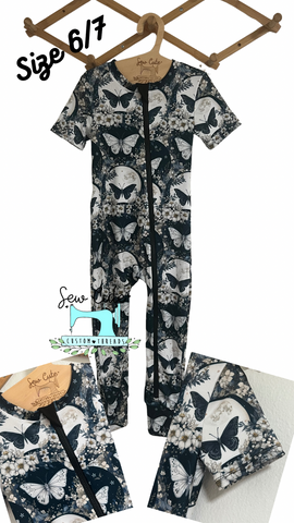 Zippy sleeper- size 6/7- softest thin rib