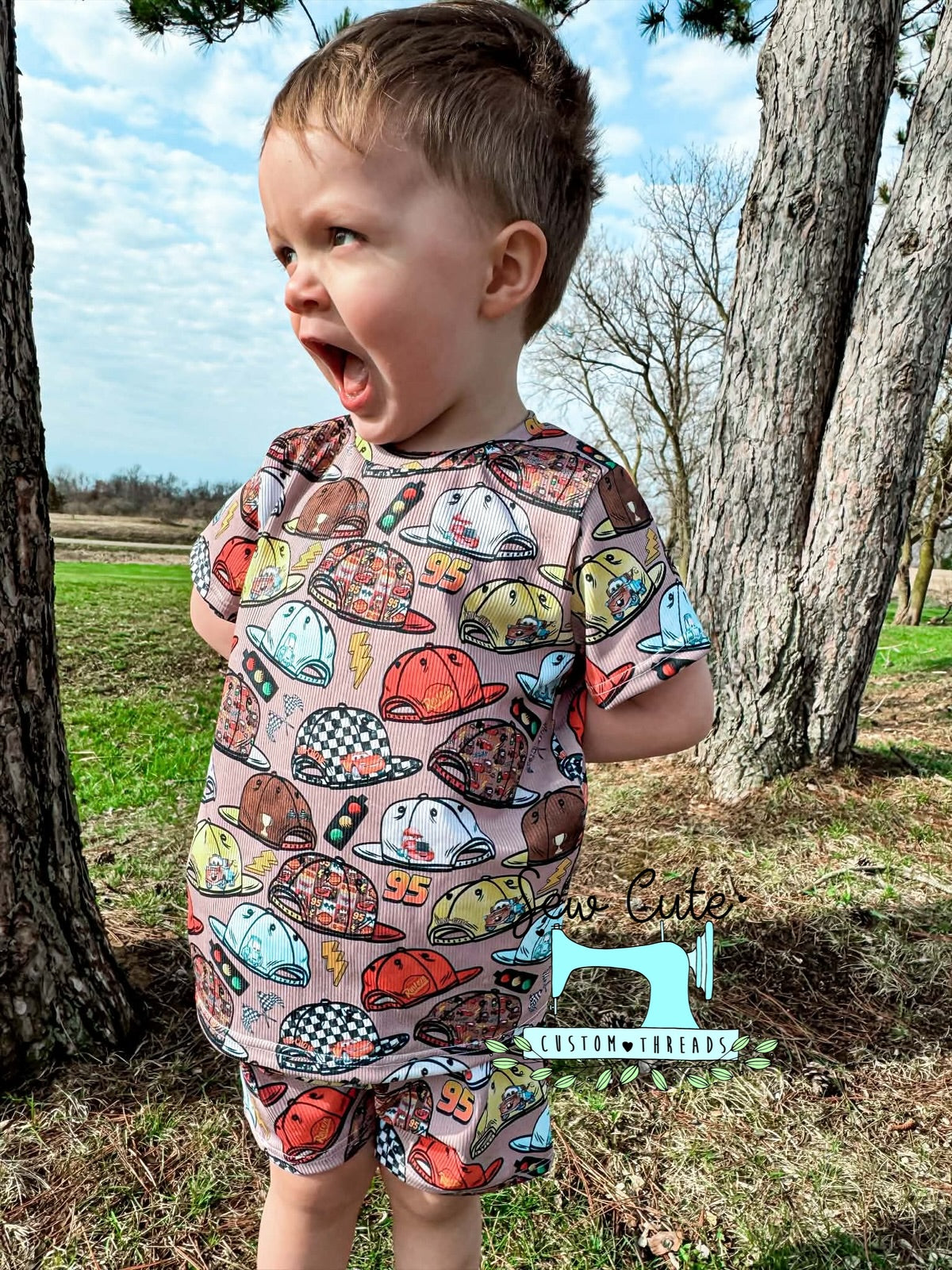 Main Styles- BASIC TEE AND PLAY SHORTS - Sew Cute Custom Threads