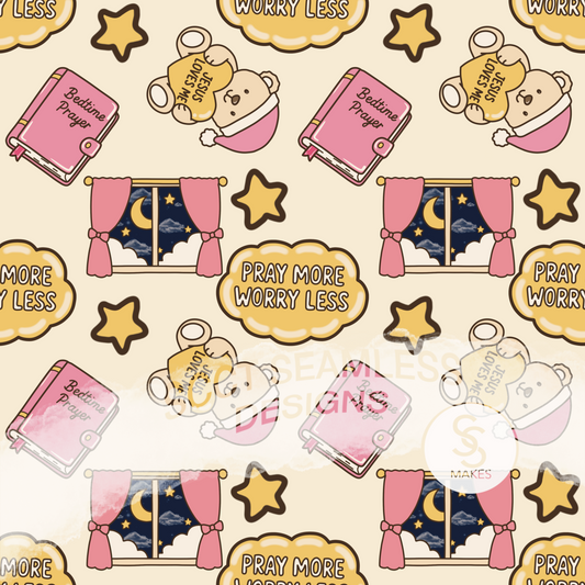 Bedtime prayer - Girl- Seamless File - Sew Cute Custom Threads