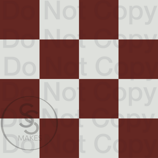 Checks maroon- Seamless File - Sew Cute Custom Threads