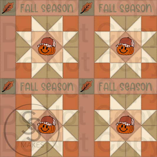 Fall Season- Seamless File - Sew Cute Custom Threads