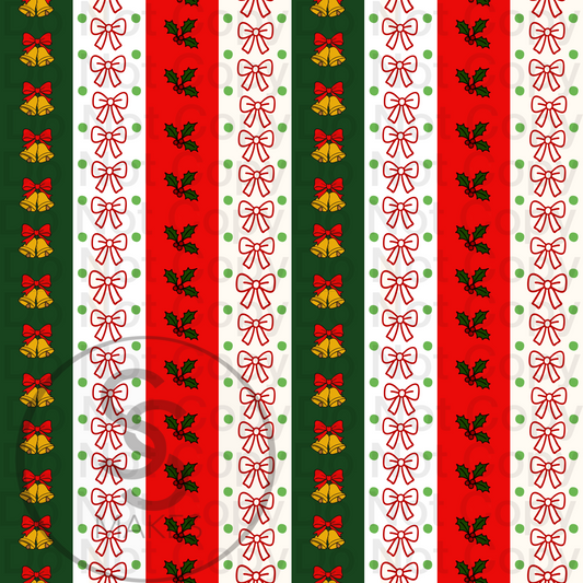 Christmas bells- Seamless File - Sew Cute Custom Threads