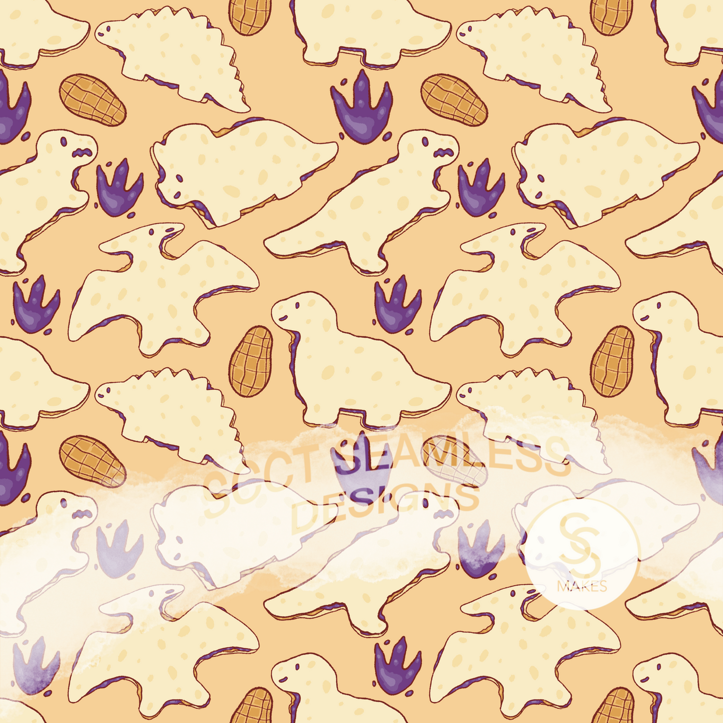 PB&J Dino - Seamless File
