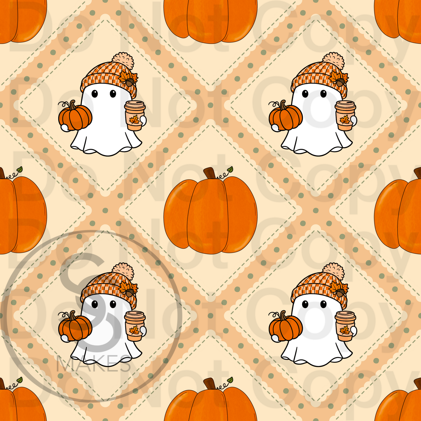 Pumpkin Fall - Seamless File
