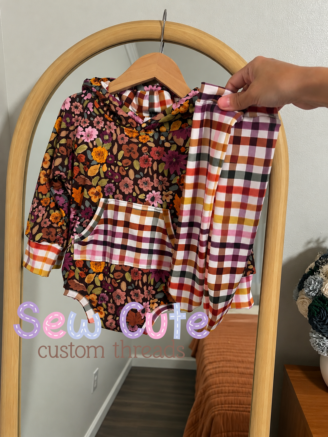 Purple floral- Rowan Bummies Romper with Socks