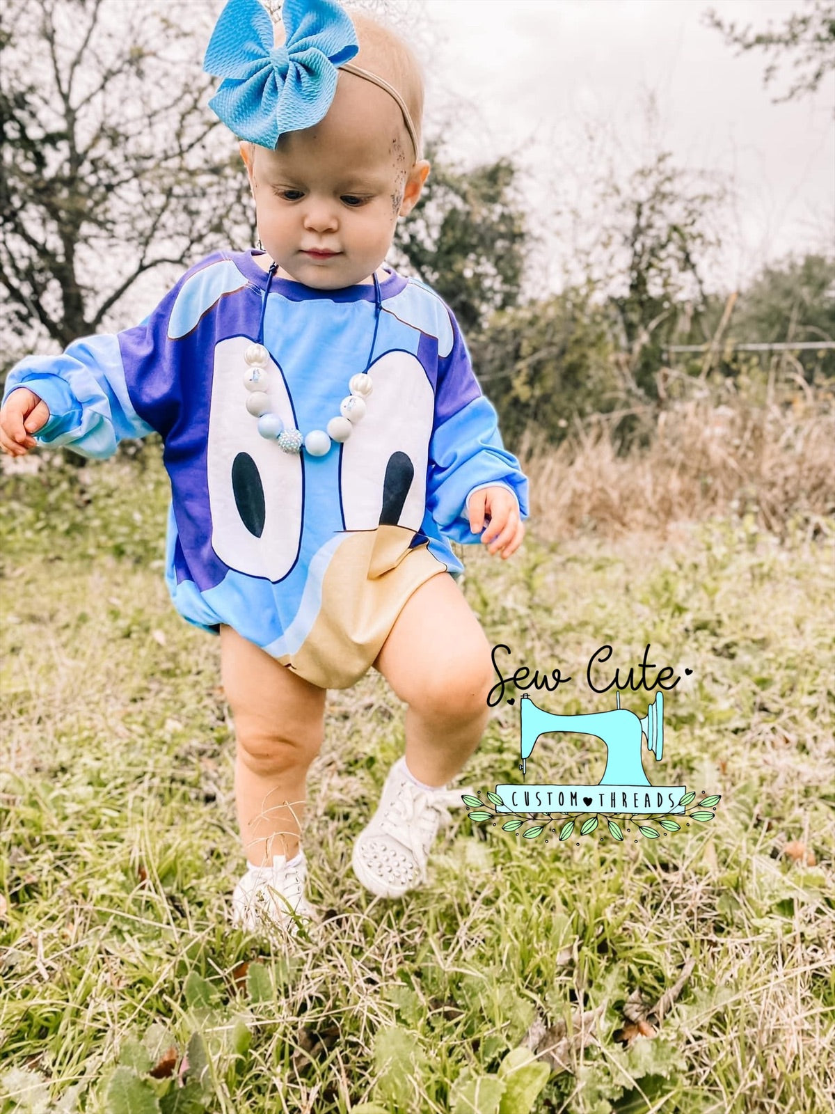 Dog Panel Romper - Sew Cute Custom Threads