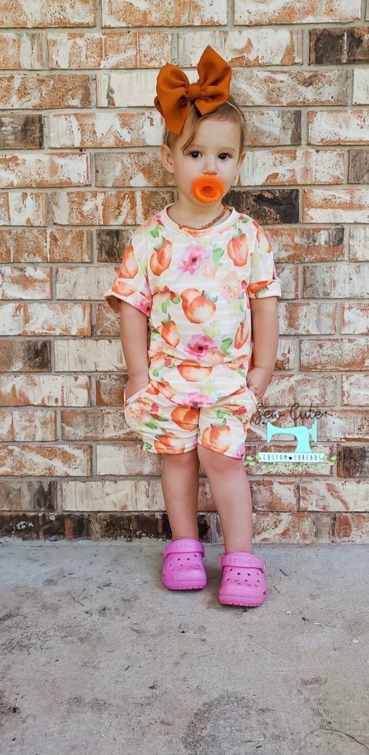 Peach Cozy separate or Set - Sew Cute Custom Threads