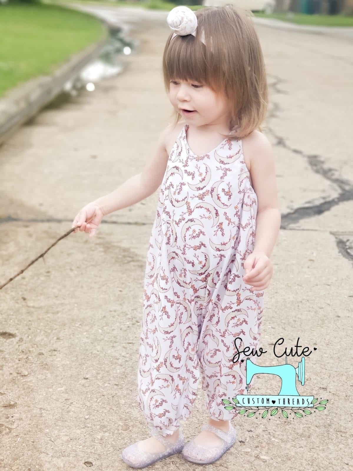 Moon Hippy Romper - Sew Cute Custom Threads