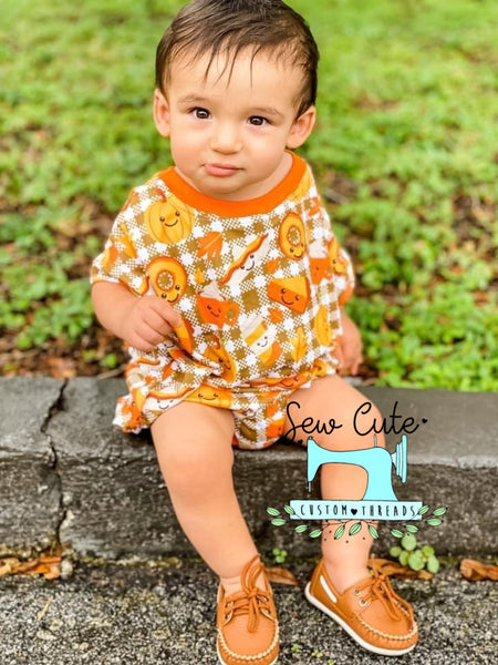 Pumpkin pie Sweater Romper