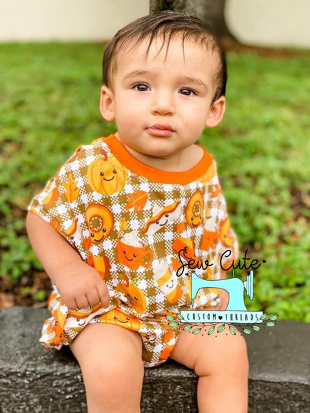 Pumpkin pie Sweater Romper