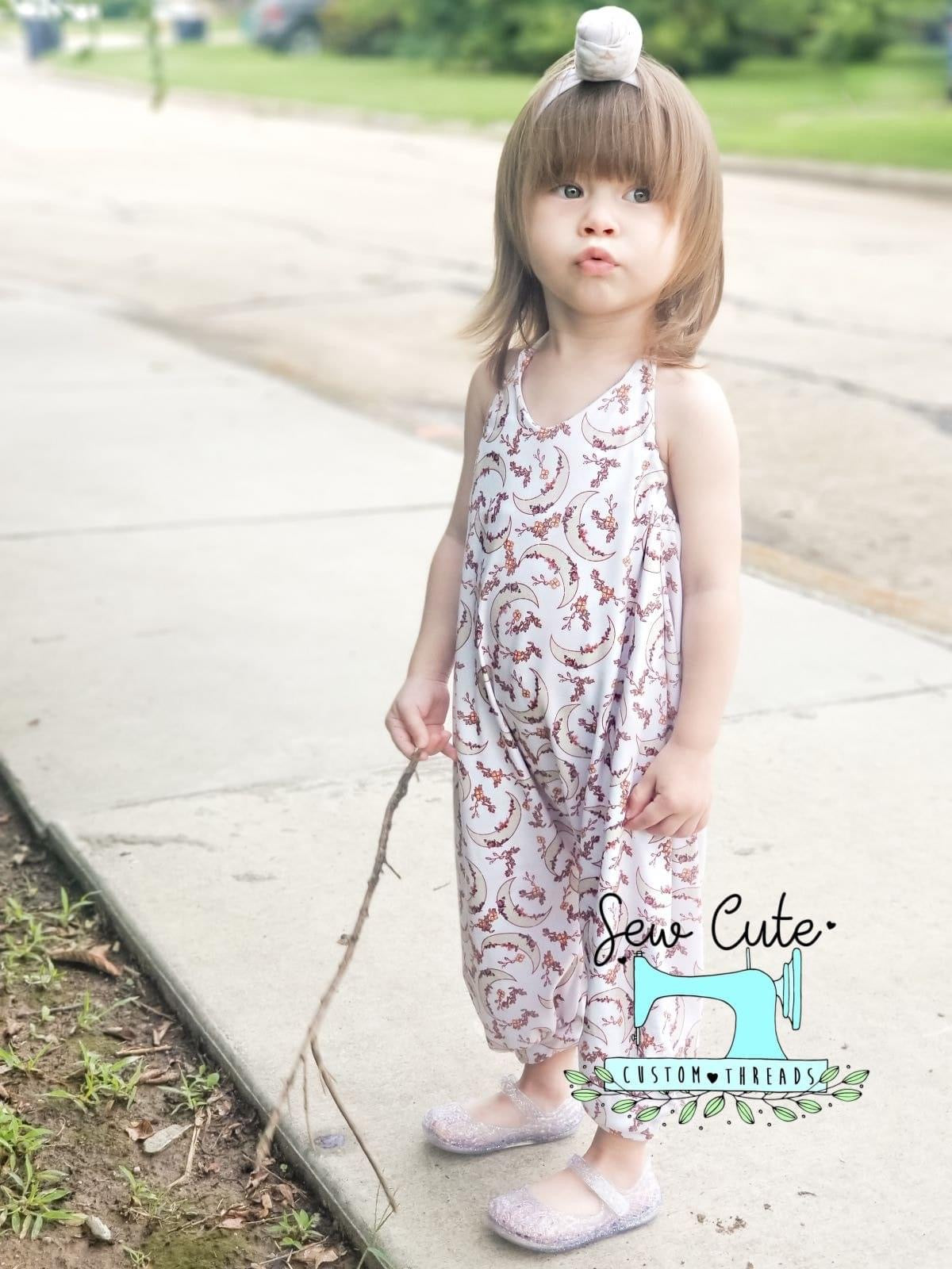 Moon Hippy Romper - Sew Cute Custom Threads