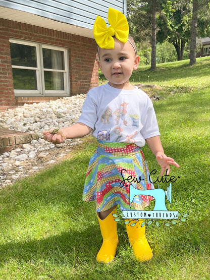 Clouds brush strokes Skirted Bummies - Sew Cute Custom Threads