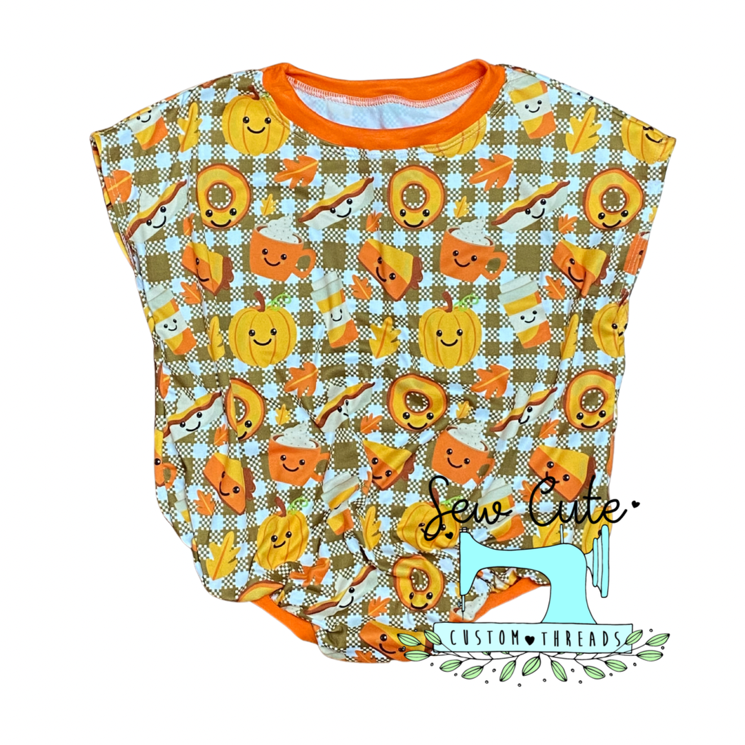 Pumpkin pie Sweater Romper