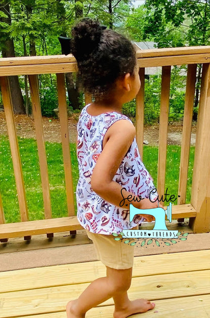 Dinosaur Swing Top - Sew Cute Custom Threads