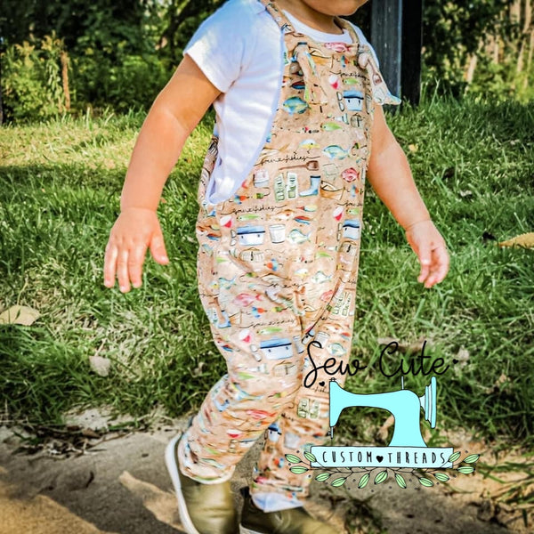 Fishing Overall Romper