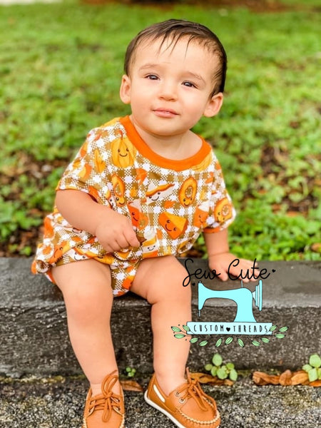 Pumpkin pie Sweater Romper