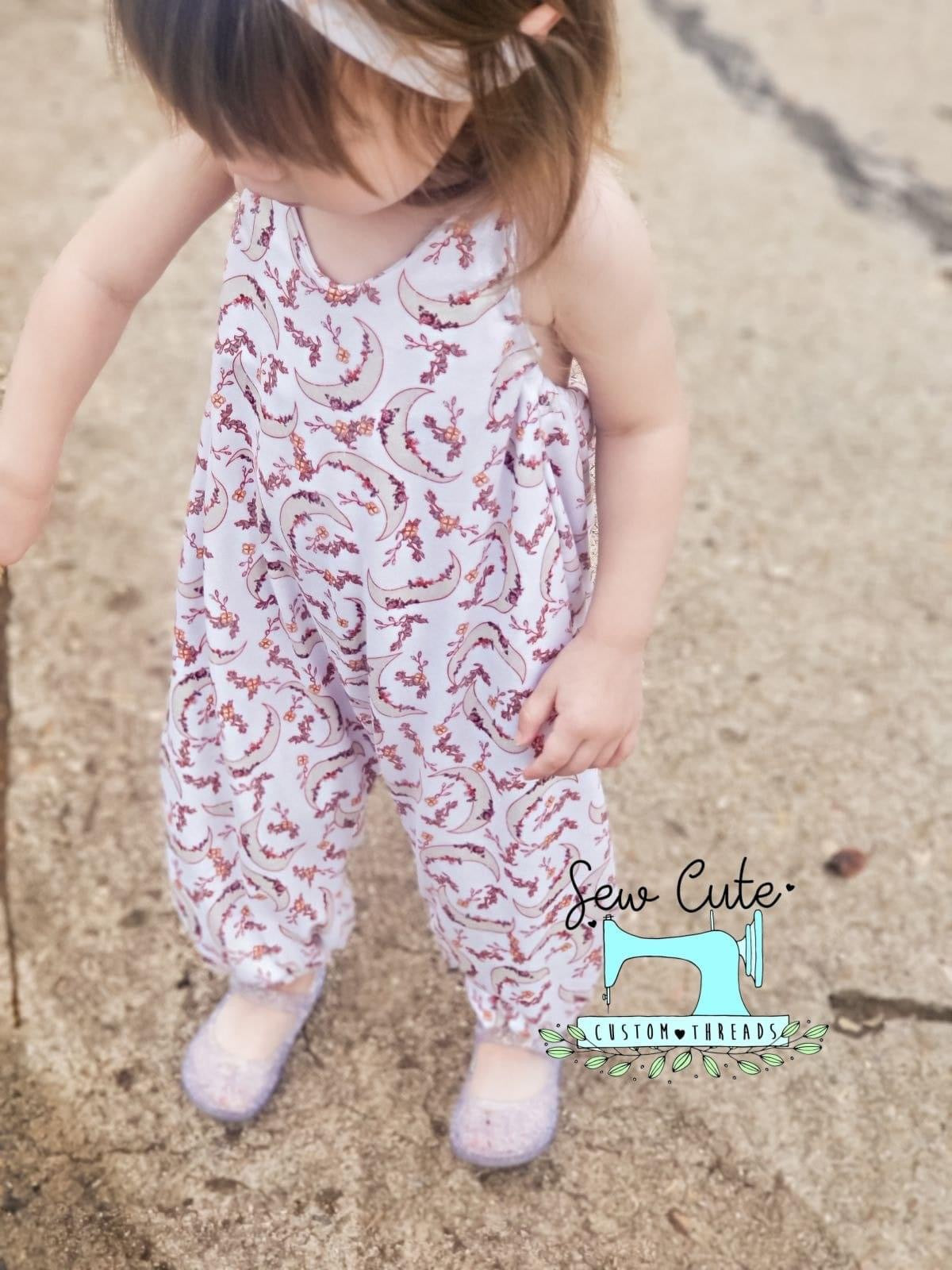 Moon Hippy Romper - Sew Cute Custom Threads